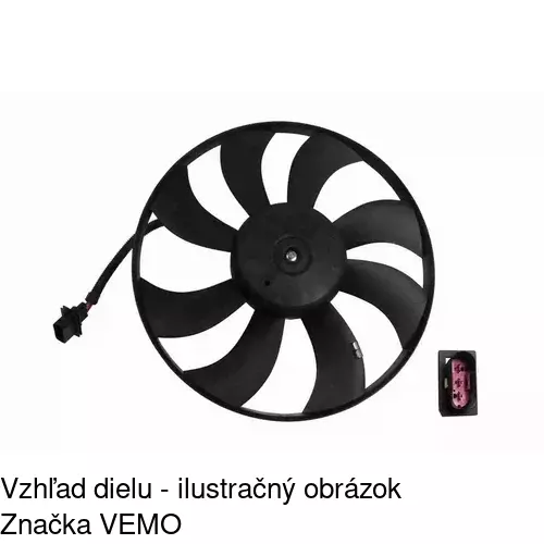 Ventilátor bez krytu / podpery POLCAR 952523U1 - obr. 1