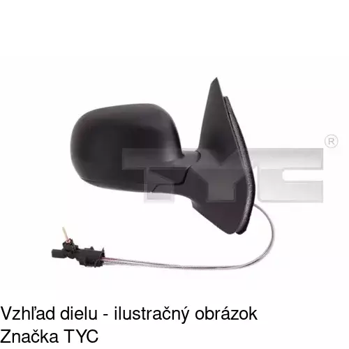 Vonkajšie zrkadlo POLCAR 9541527E - obr. 2