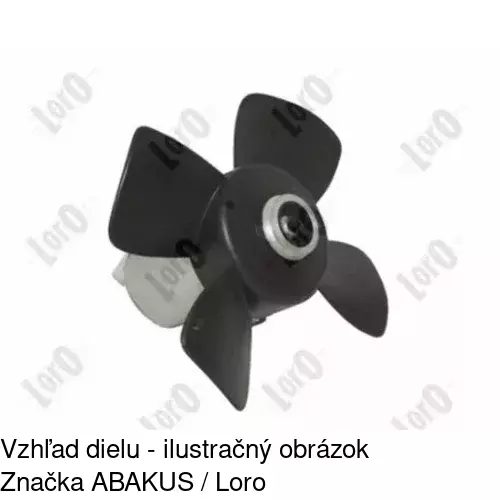 Ventilátor bez krytu / podpery 954623U2 /POLCAR/ - obr. 2