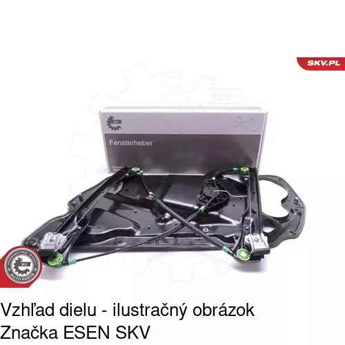 Mechanizmus sťahovania okna elektrický bez motora POLCAR 9555PSG1 - obr. 4