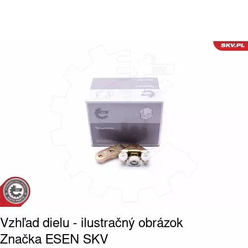 Vozík - kolieska pant posuvných dverí POLCAR 9567Z-72 - obr. 4