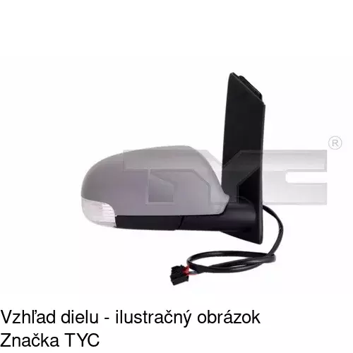 Vonkajšie zrkadlo POLCAR 9578514E