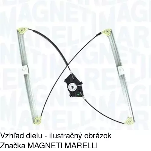 Elektrický mechanizmus okna dverí POLCAR 9580PSG2 - obr. 1