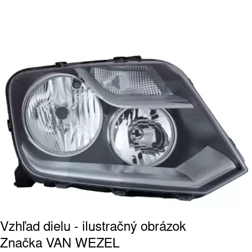 Hlavný reflektor POLCAR 95P110-V - obr. 3