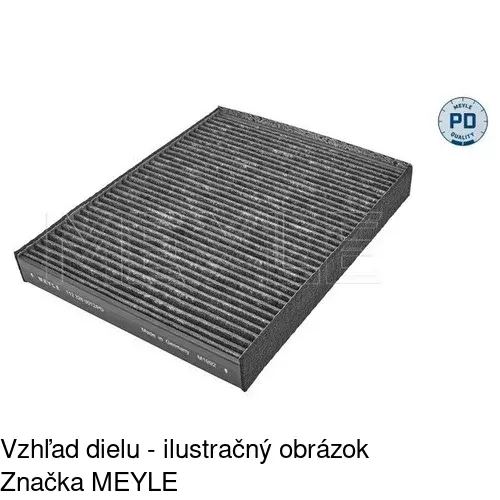 Kabínový filter s uhlíkom POLCAR S11-1050 - obr. 3