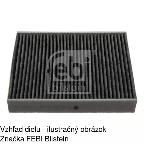 Kabínový filter s uhlíkom POLCAR S11-1096 - obr. 3