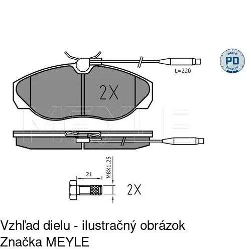 Brzdové dosky POLCAR S70-0044 - obr. 5