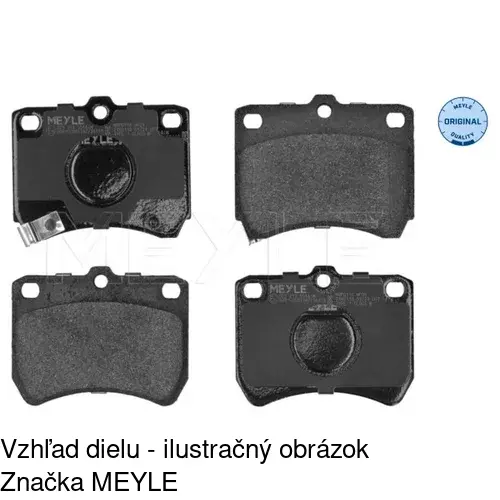 Brzdové dosky S70-0063 /POLCAR/ - obr. 1