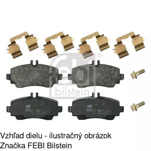 Brzdové dosky POLCAR S70-0080 - obr. 2