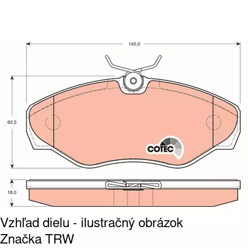 Brzdové dosky POLCAR S70-0091 - obr. 5