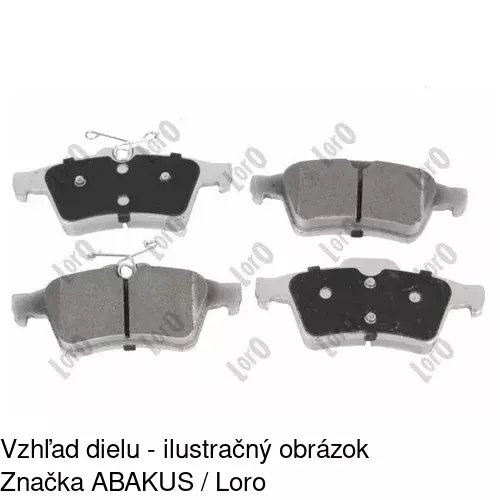 Brzdové dosky POLCAR S70-0095 - obr. 1