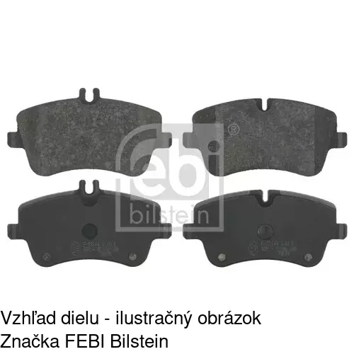 Brzdové dosky POLCAR S70-0112 - obr. 1