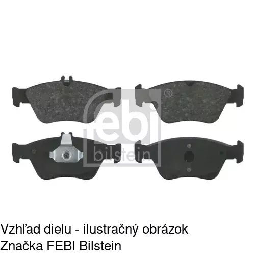 Brzdové dosky POLCAR S70-0142 - obr. 1