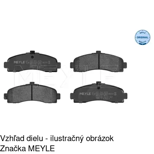 Brzdové dosky POLCAR S70-0144 - obr. 2