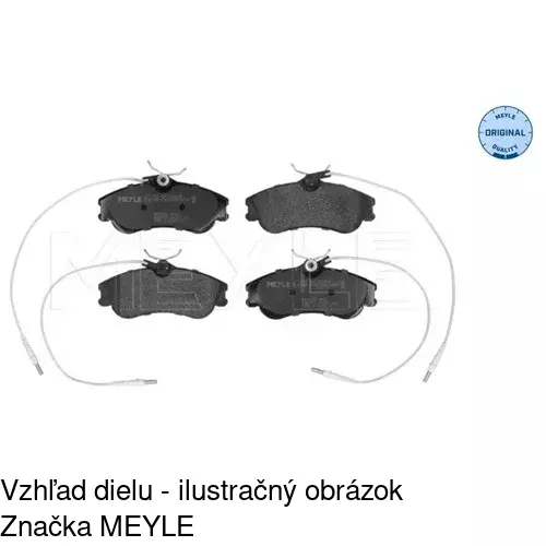 Brzdové dosky POLCAR S70-0169 - obr. 2