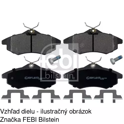 Brzdové dosky POLCAR S70-0202 - obr. 1