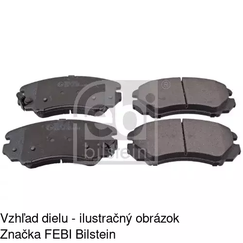 Brzdové dosky POLCAR S70-0206 - obr. 2