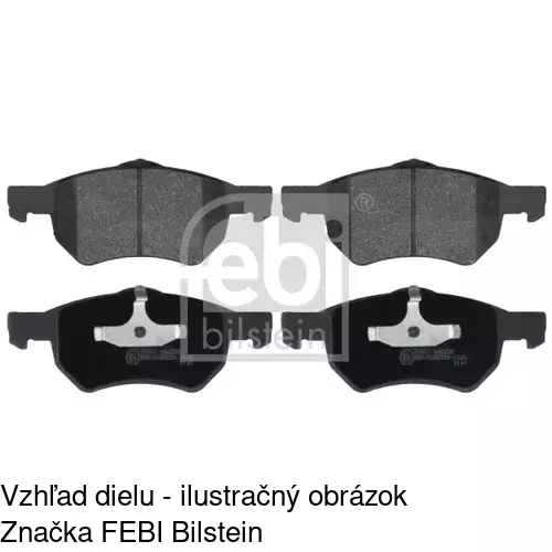 Brzdové dosky POLCAR S70-0208 - obr. 1