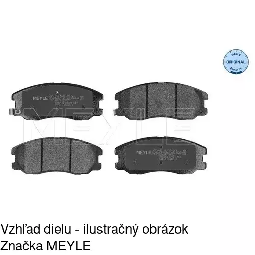 Brzdové dosky POLCAR S70-0240 - obr. 1