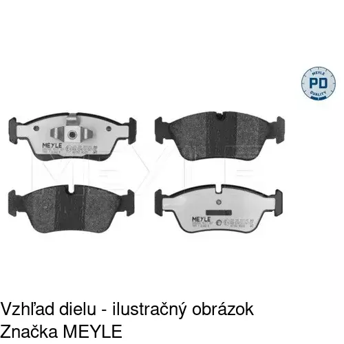 Brzdové dosky POLCAR S70-0244 - obr. 1