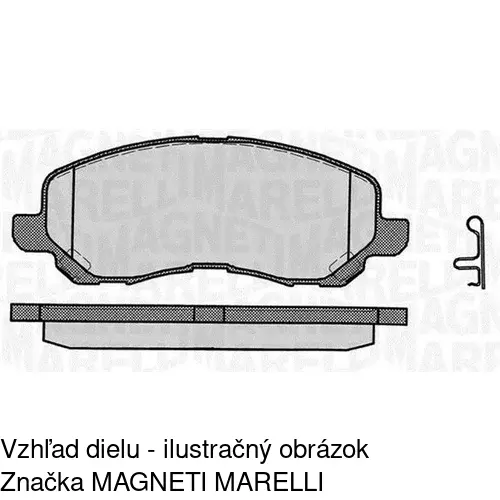 Brzdové dosky POLCAR S70-0281 - obr. 1