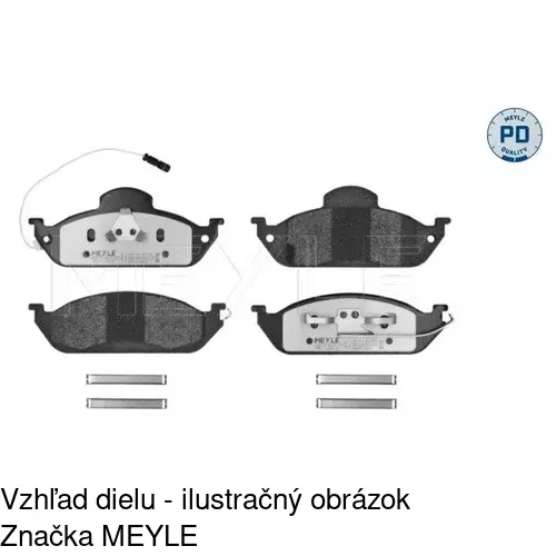 Brzdové dosky POLCAR S70-0298 - obr. 1