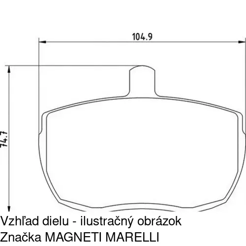 Brzdové dosky POLCAR S70-0302 - obr. 3