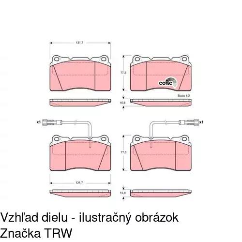 Brzdové dosky POLCAR S70-0303 - obr. 3