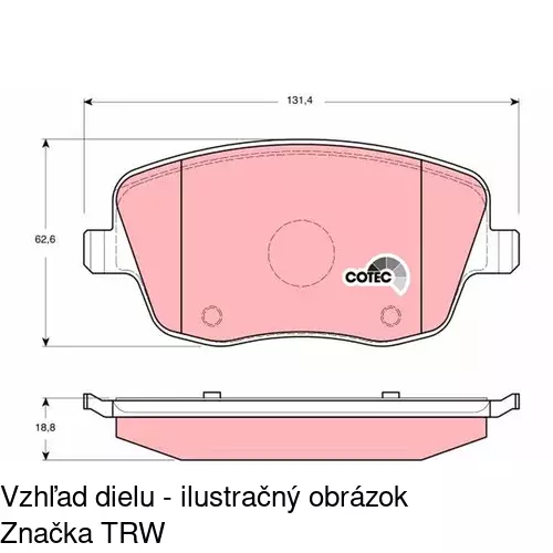 Brzdové dosky POLCAR S70-0310 - obr. 5