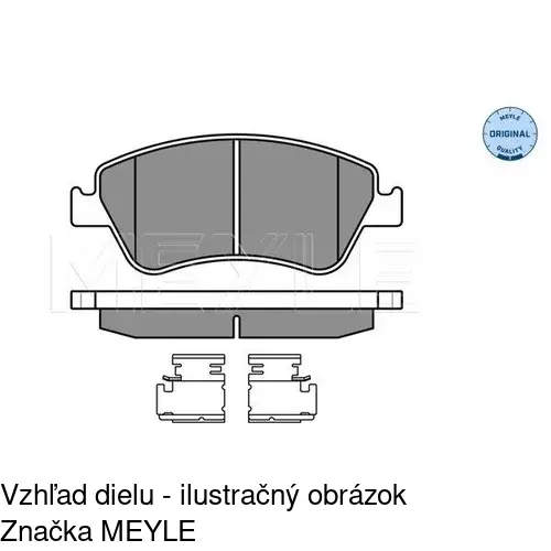 Brzdové dosky POLCAR S70-0313 - obr. 1