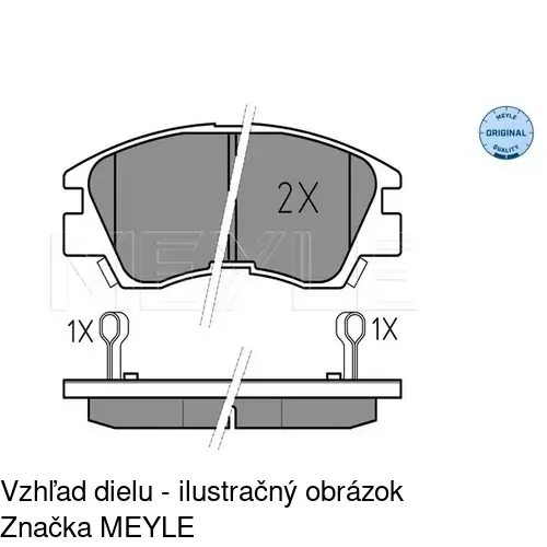 Brzdové dosky POLCAR S70-0324 - obr. 2