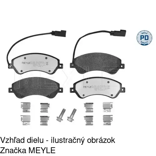 Brzdové dosky POLCAR S70-0385 - obr. 3