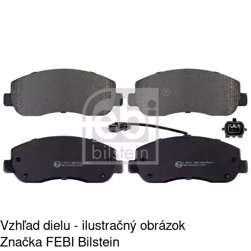 Brzdové dosky POLCAR S70-0387