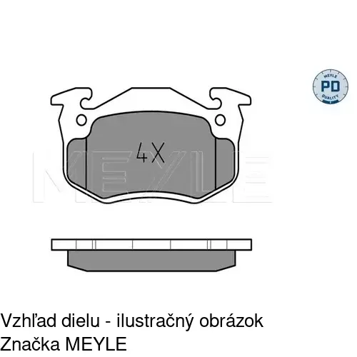 Brzdové dosky POLCAR S70-0391 - obr. 4