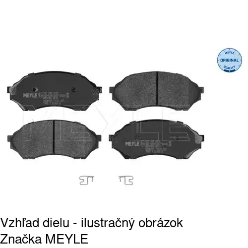 Brzdové dosky POLCAR S70-0416 - obr. 3