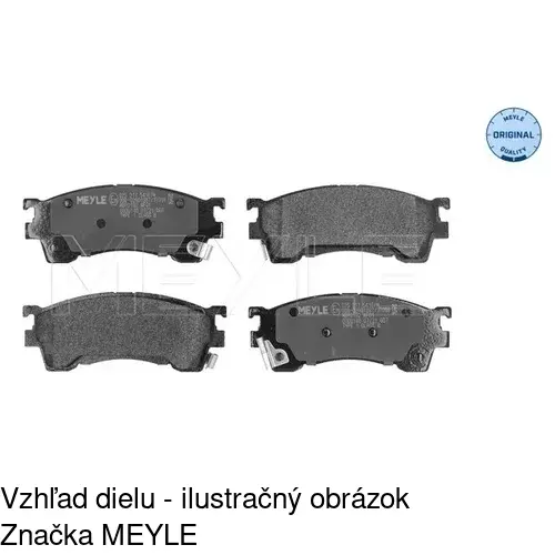 Brzdové dosky POLCAR S70-0427 - obr. 2