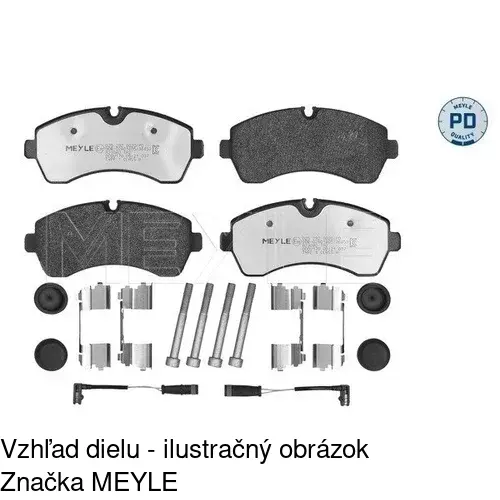 Brzdové dosky POLCAR S70-0446 - obr. 2