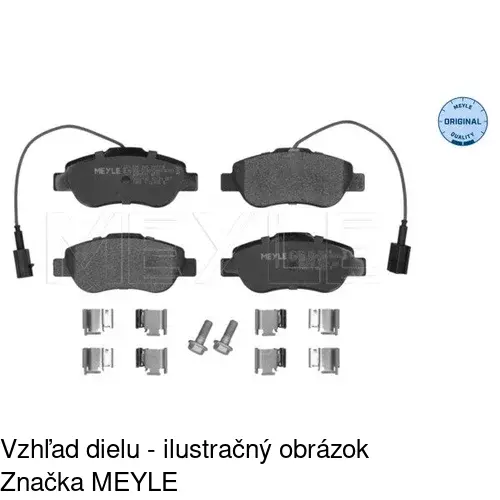 Brzdové dosky POLCAR S70-0547