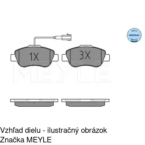 Brzdové dosky POLCAR S70-0547 - obr. 1