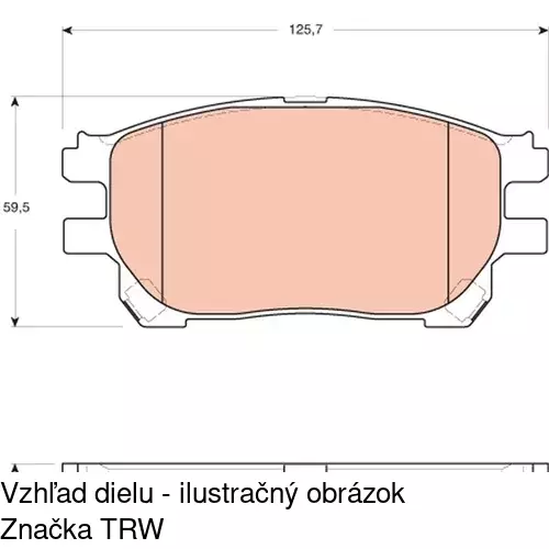 Brzdové dosky POLCAR S70-0554 - obr. 3