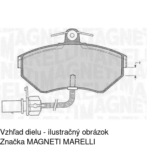 Brzdové dosky POLCAR S70-0582 - obr. 1