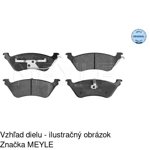 Brzdové dosky POLCAR S70-1192 - obr. 2