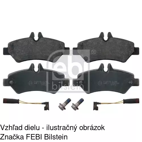 Brzdové dosky POLCAR S70-1219 - obr. 1