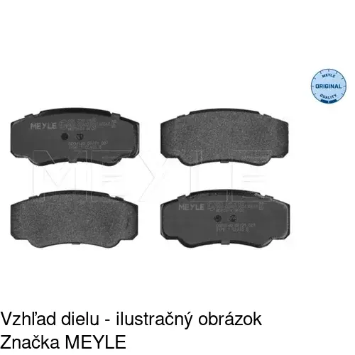 Brzdové dosky POLCAR S70-1222 - obr. 2