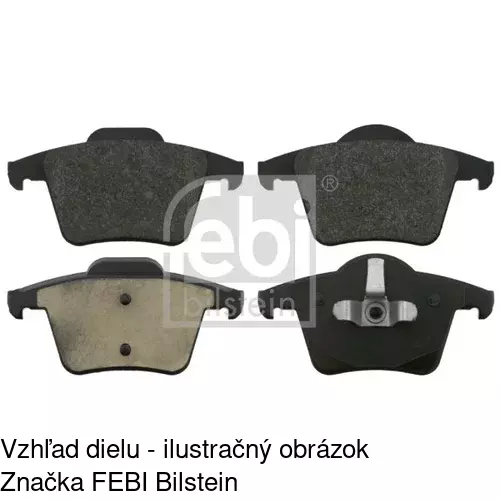 Brzdové dosky POLCAR S70-1355 - obr. 1