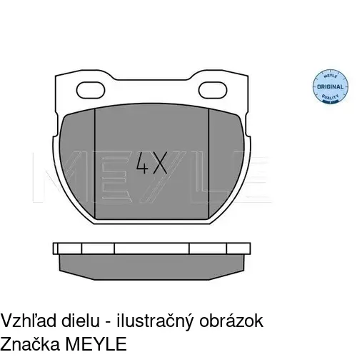 Brzdové dosky POLCAR S70-1364 - obr. 1