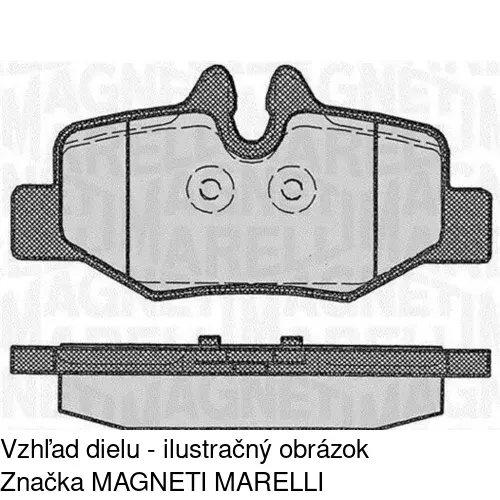 Brzdové dosky POLCAR S70-1373 - obr. 1