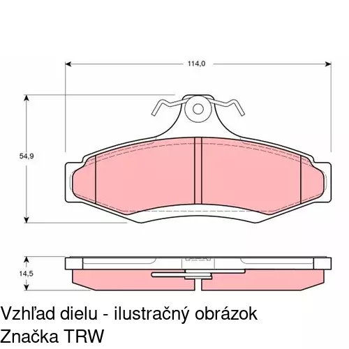 Brzdové dosky POLCAR S70-1376