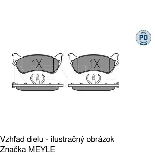 Brzdové dosky POLCAR S70-1383 - obr. 1