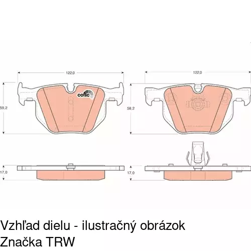 Brzdové dosky POLCAR S70-1399 - obr. 3